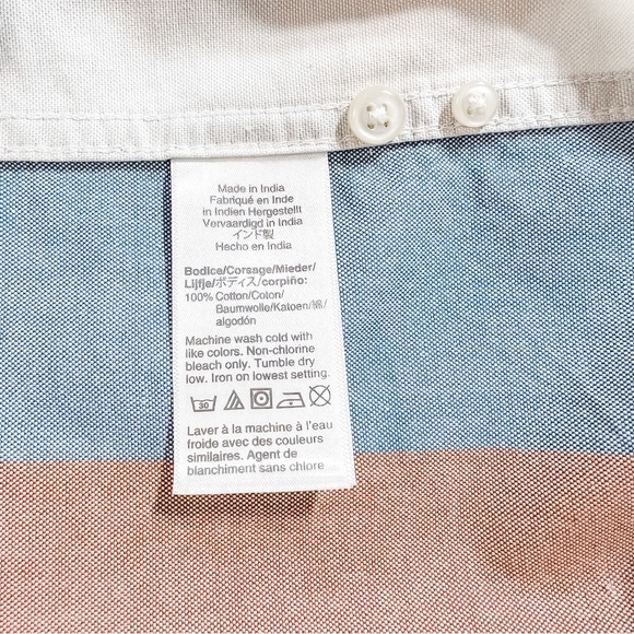 J. Crew Mens Slim Americana Pima Cotton Button-Down Oxford Shirt Size L Multi - Picture 8 of 9